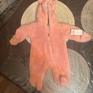 Cozy Pink Fleece Kids One Piece